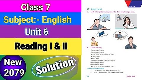 Class 7 English Chapter 6 Exercise | My Holiday Plan unit 6 Exercise