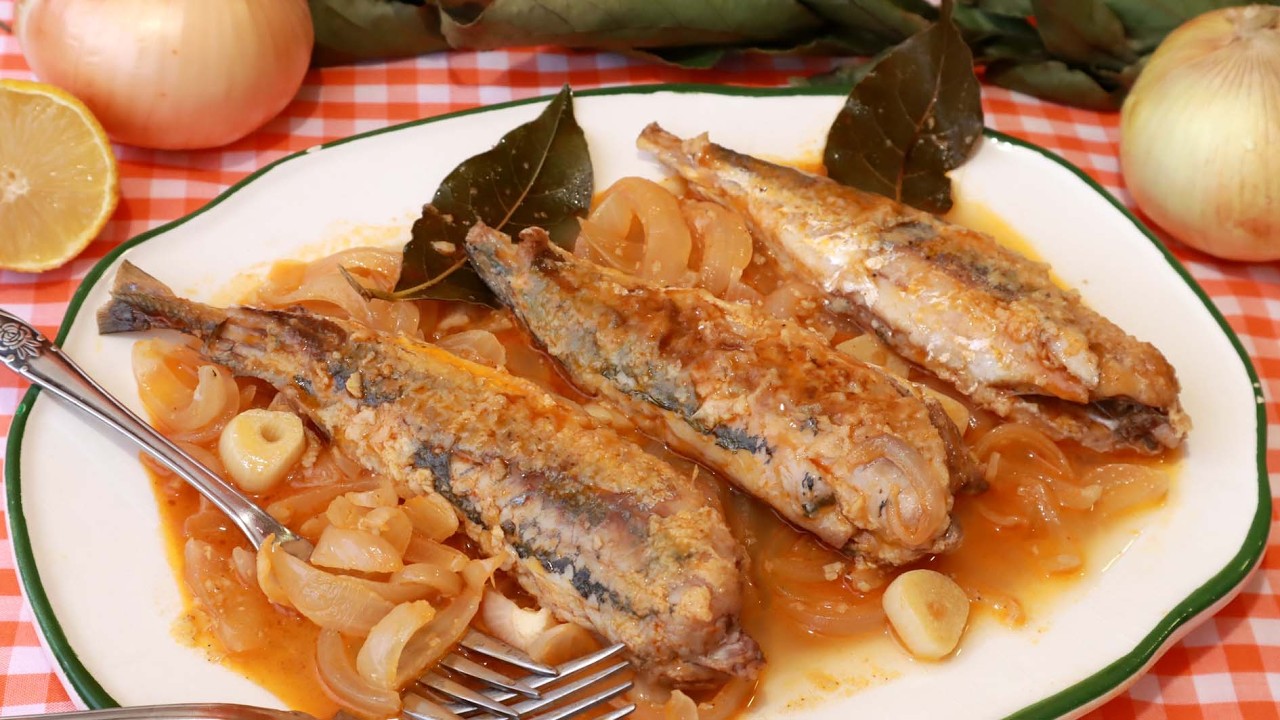 JUREL O CHICHARRO EN ESCABECHE, fácil, fácil