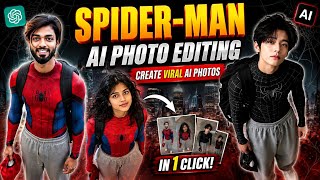Spider-Man AI Photo Editing | Create Viral AI Photos in 1 Click 😱 | Spider-Man Photo Editing
