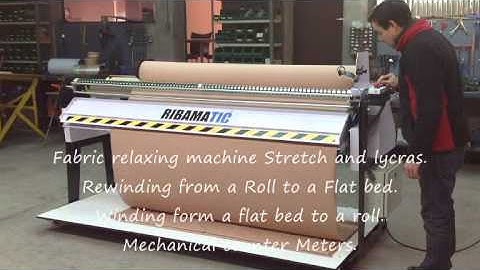 Fabric relaxing machine for Stretch and Lycras