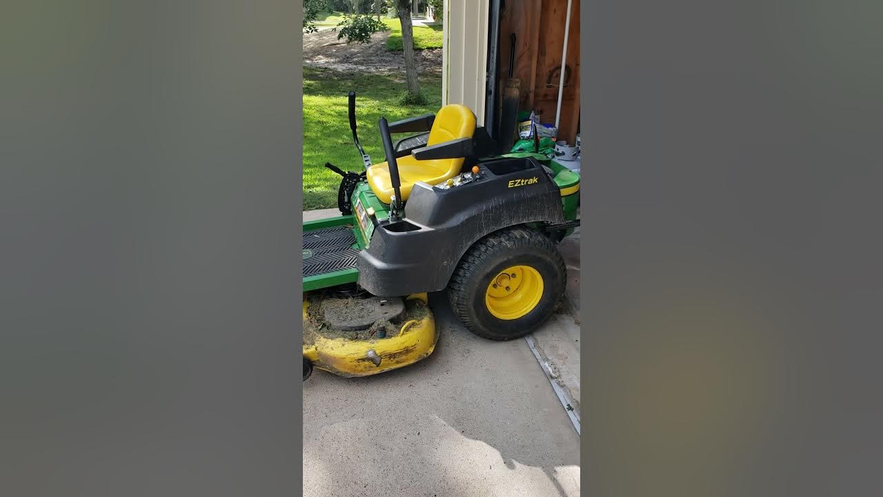 How to disengage transmission John Deere 2013 zero turn YouTube