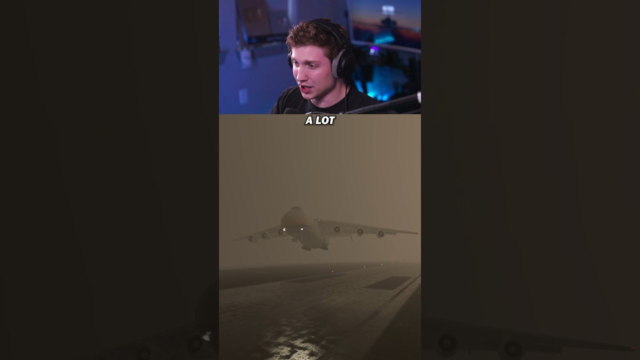 Landing AN-225 in Hurricane Milton