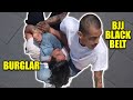 BJJ Black Belt Stops Burglar with Triangle Choke