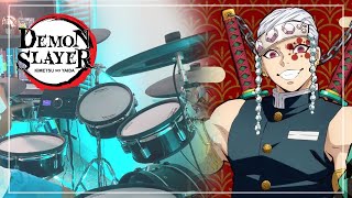 Video thumbnail of "Demon Slayer: Kimetsu no Yaiba Season 2 OP 2 (Drum Cover) 「Zankyou Sanka/残響散歌」 - Aimer"