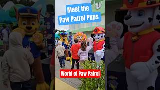 Meeting Chase, Skye and Marshall at World of PAW Patrol Chessington #pawpatrol #planitpark