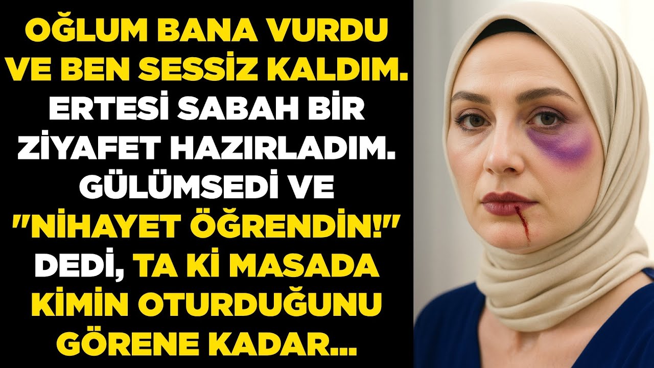 Oğlum bana el kaldırdı. Ertesi sabah ona kahvaltı... ve hak ettiği dersi verdim.