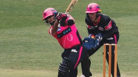 Babar Azam batting in big bash league BBL 15 in Sydney sixers practice match highlights 2025 debut