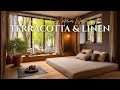 Terracotta & Linen American Farmhouse Interior Warm Earth Tones Meet Rustic Heritage Style