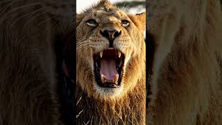 The King's Breath Powerful Lion Roar Close Up