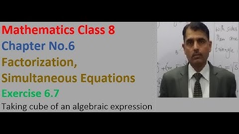 Mathematics class 8, chapter 6, exercise 6.7, question 1, Part (i)