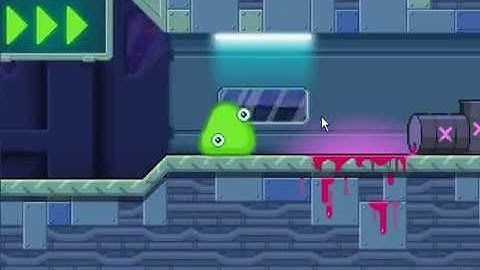 Slime laboratory 2 platforms game level1 and level2 complete total score 10019