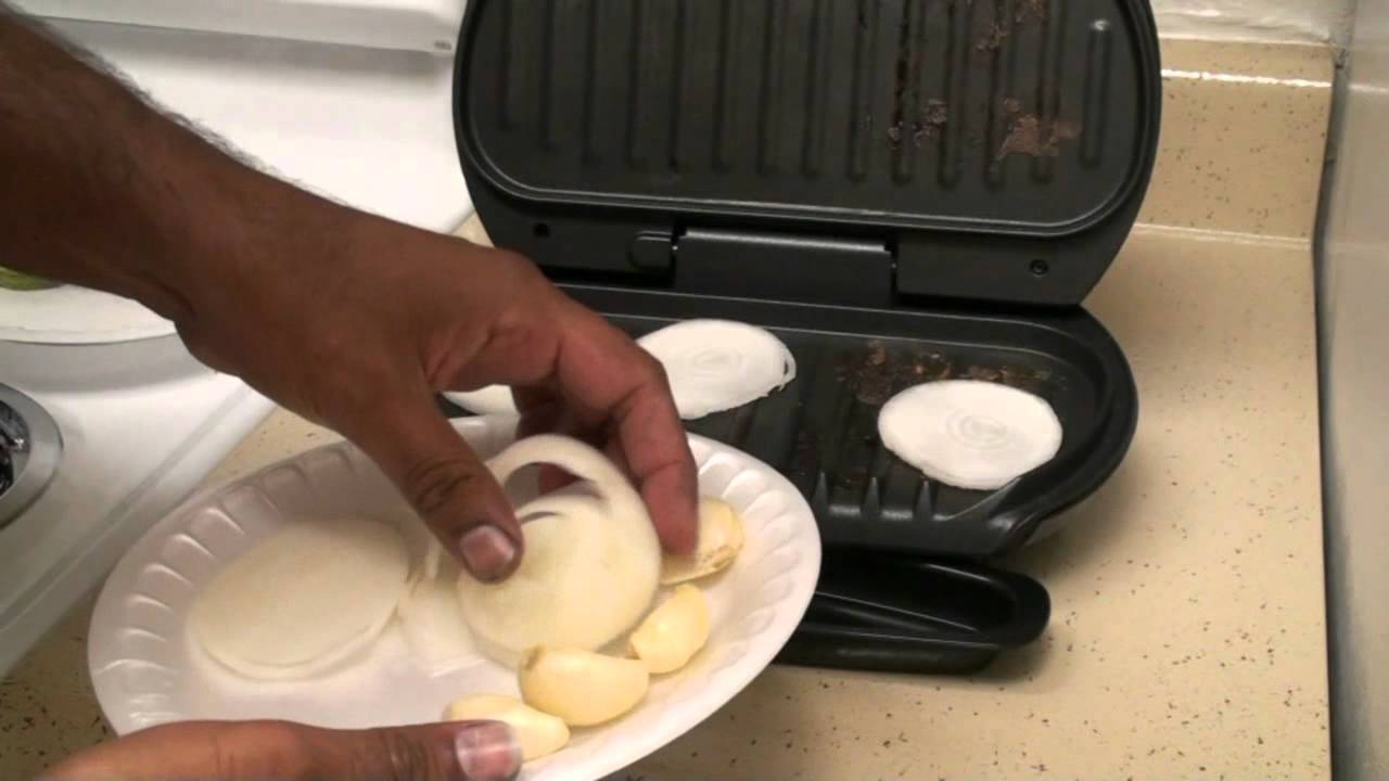 Cooking with the George Foreman grill - YouTube