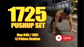 1725 pushups at Palms Station