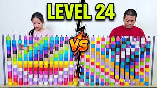 Family Games | color Roll  Sorting Challenge Fun Brain Training Game ☆ level 24 screenshot 1