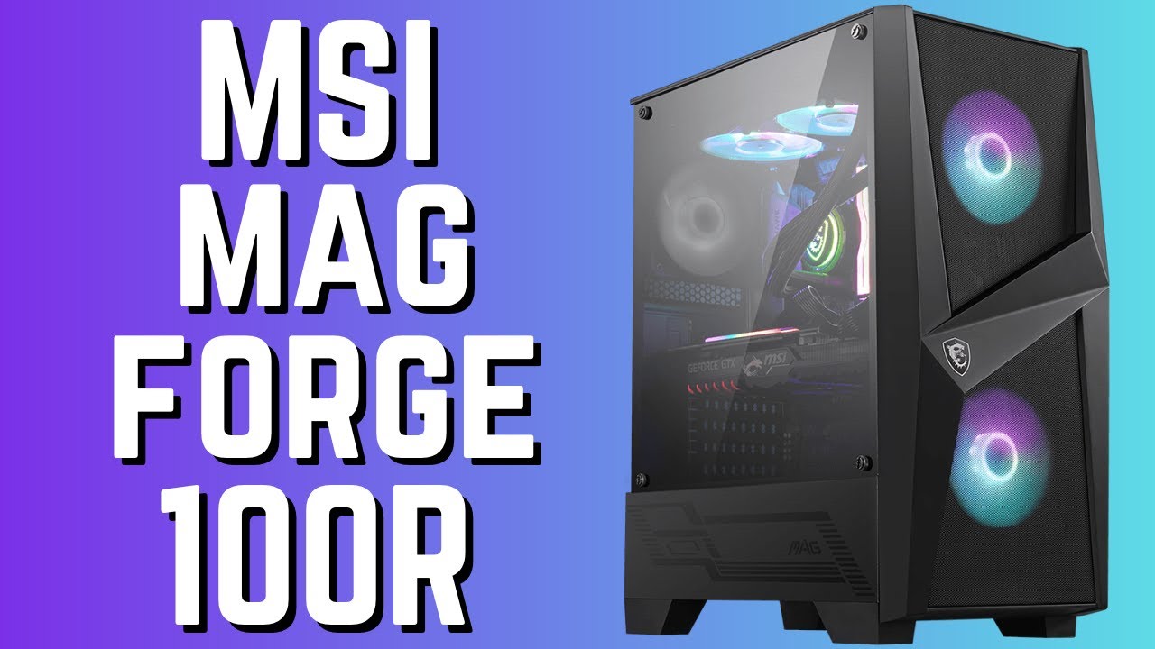 MSI MAG Forge 100R /110R Case Tempered Glass Gaming Case, Audio, Other  Audio Equipment on Carousell