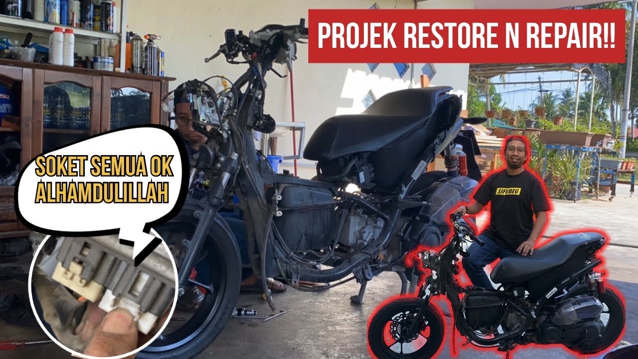 SETTEL BUKAK SEMUA INNER N COVERSET!! Kita start RESTORE N REPAIR NVX V1 📈📈 | Banyak skru weii 😖