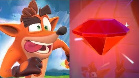 Crash Bandicoot: On The Run - Wumpa Island - Red Gem