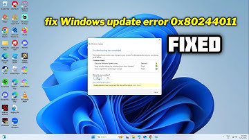 (FIXED) Windows update error 0x80244011