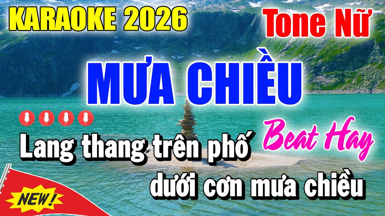 Karaoke Mưa Chiều Tone Nữ | Nhạc Sống Mới Nhất | Karaoke Thanh Duy