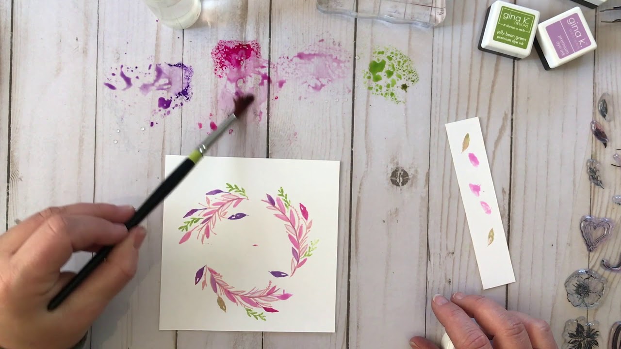 Craft Your Joy Card Tutorial: Watercolor Ink Effects with Dye Inks ...
