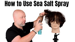 How to Use Sea Salt Spray - TheSalonGuy