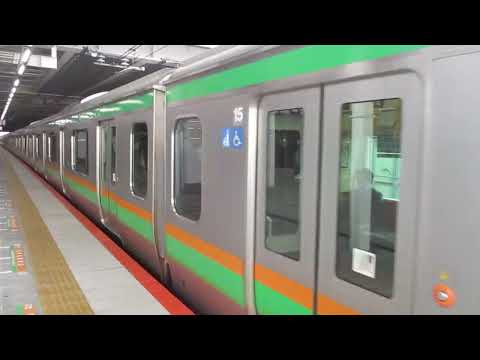 【平塚～古河間各駅停車】上野東京ライン宇都宮線直通普通古河行きE233系3000番台E-67編成+E-10編成15両　川崎駅発車