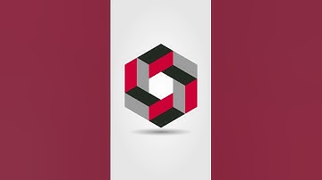 3D polygon Logo Design Tutorial Using Gird Method #shorts #trending #video #3d #short