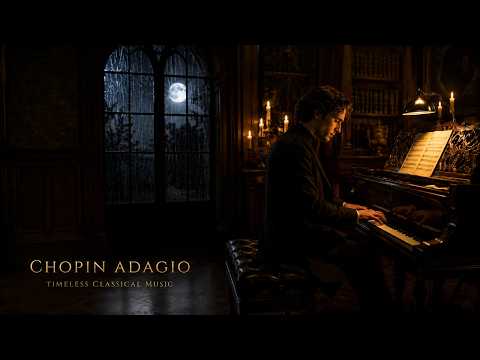 Chopin Style Adagio for Cello, Piano & Violin | Relaxing Classical Music for Study & Sleep