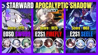 The New STARWARD MODE IS.... APOC 4.3 (SW999 E0S0 & FIREFLY E2S1 & SEELE E2S1) HONKAI STAR RAIL