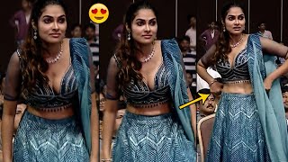 కననల వద దవ అదల Bigg Boss Divi Vadthya Adjusting Her Dress At Ginna Pre Release Event Td