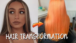 HAIR TRANSFORMATION || BRUNETTE TO ‘PORANGE’ BY ARCTIC FOX