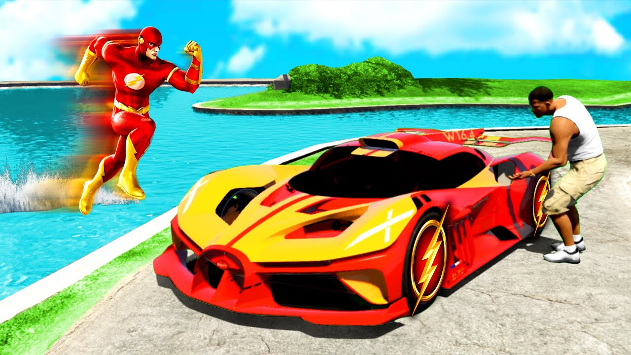 Wir klauen THE FLASH SUPERSPORTWAGEN in GTA 5!!
