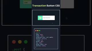 🔥Animated Transaction Button Using Pure CSS! #coding