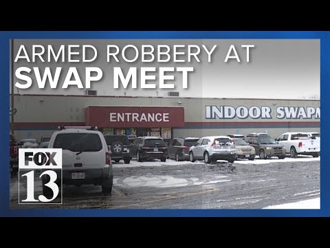 West Valley City indoor swap meet armed robbery suspect still at large