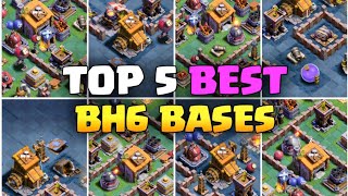 Top 5 Best Builder Hall 6 Bases Link 2023 | NEW Bh6 Trophy Bases Copy Link screenshot 1