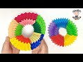 【折り紙】クルクル回して遊べる万華鏡みたいなおもちゃの作り方　Origami kaleidoscope 【音声解説あり】 / ばぁばの折り紙