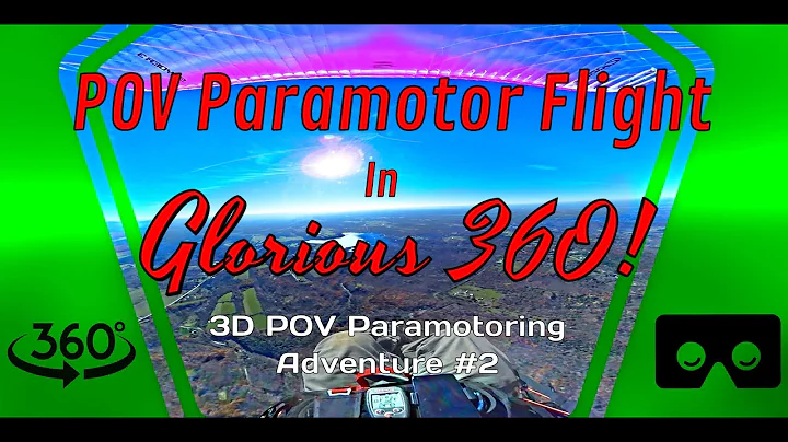 VR 360 POV Paramotoring Adventure - 3D POV Paramotor Flight #2 - Braving Fall's Midday Turbulence