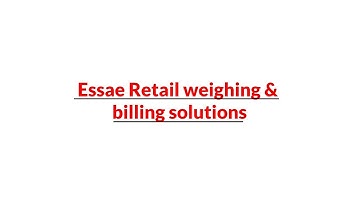 Essae Retail solutions