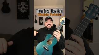 Vignette de la vidéo "How to play ‘Those Eyes’ by New West (Ukulele Tutorial) #shorts"