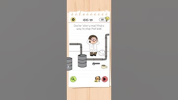 Doctor warry must find a way to stop that leak ! Brain test 4 level 129 #games #braintest