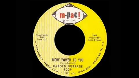 Harold Burrage - More Power To You