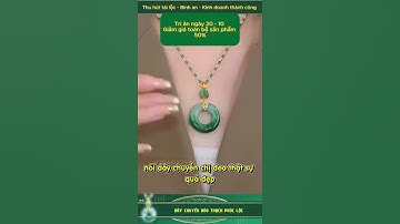 ✨ DÂY CHUYỀN BÌNH AN NGỌC BẢO THẠCH – Vẻ đẹp PHÚ QUÝ AN NHIÊN 💎 #DâyChuyềnNgọcBảoThạch #BinhAnPhuQuy