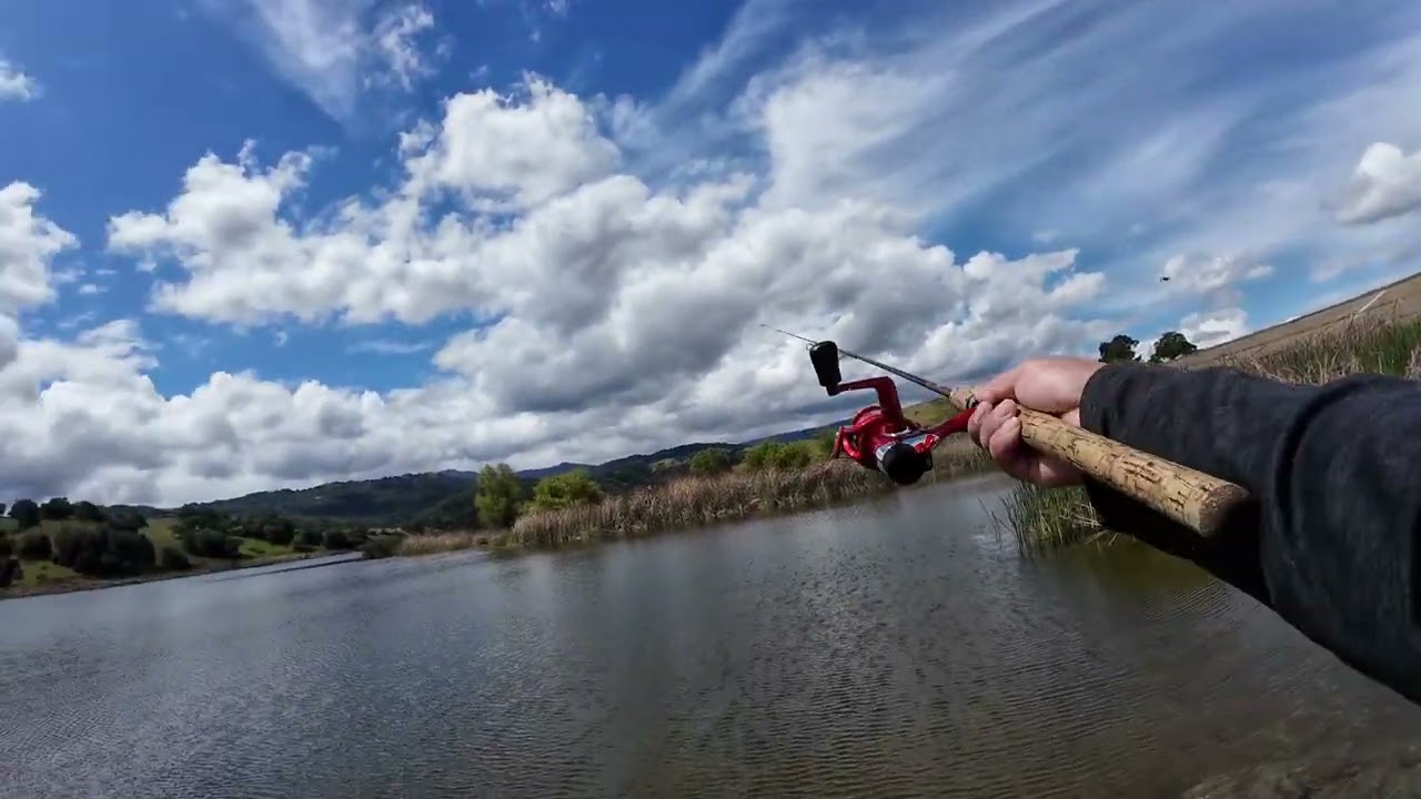 Bass fishing @ Calero Lake testing DJI Action 4