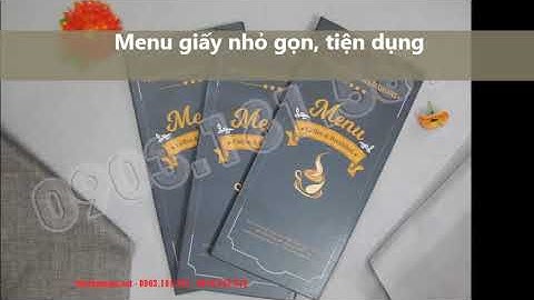 Thiết kế menu cà phê, trà sữa - Mẫu menu cà phê trà sữa Nét Việt