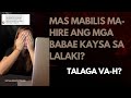 MAS MABILIS BA MAHIRE ANG MGA BABAE?