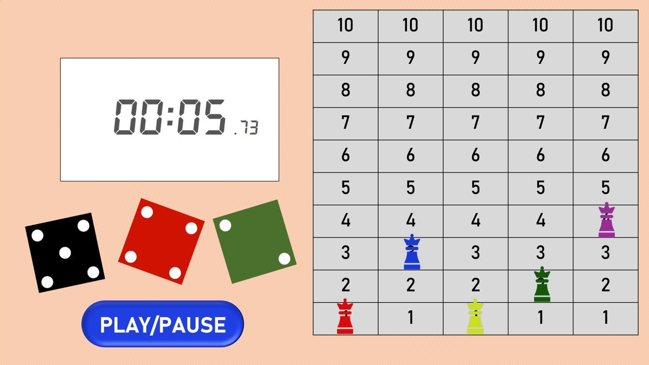 Jogo de Tabuleiro Multiplicação e Adição