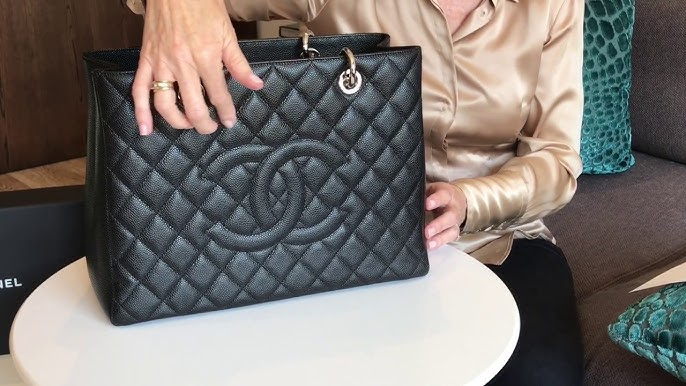 Chanel Caviar Grand Shopping Tote GST Black 