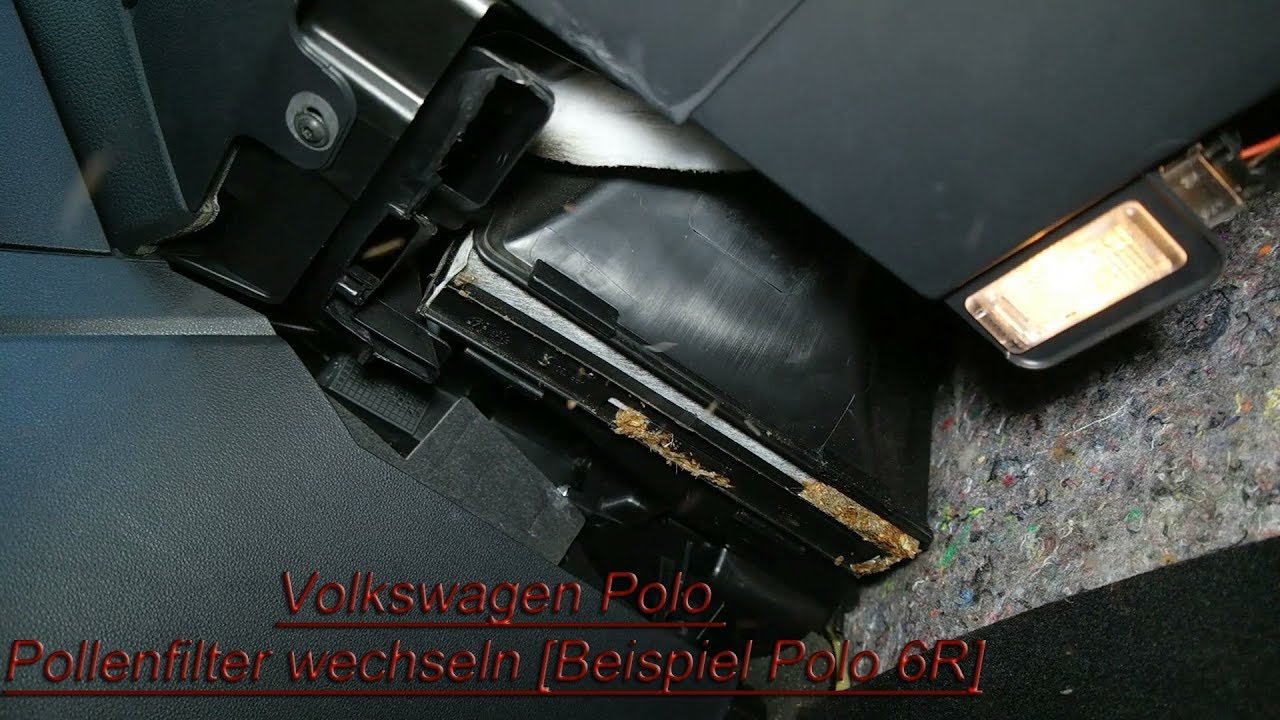 Volkswagen Polo Pollenfilter Wechseln Beispiel Polo 6r Youtube