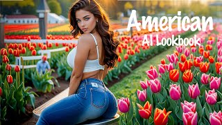 [4K] Ai Lookbook American Beautiful Girl Model Video - Holland Ridge Farms, New Jersey