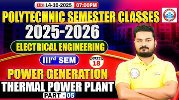 Polytechnic 3rd Semester Electrical Engineering | Power Generation | Thermal Power Plant #5 | BTEUP